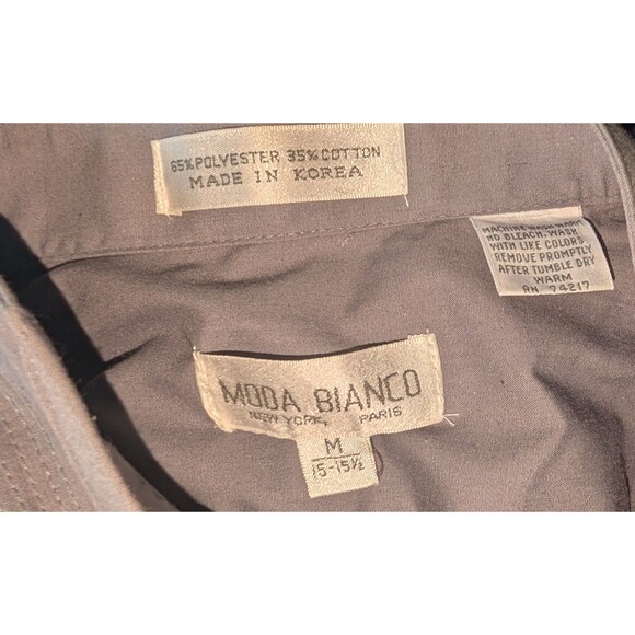 Moda Bianco Mens Native American Art To Wear Size Medium 15-15.5 Button Up (949m - Picture 4 of 4